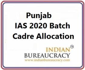 Punjab 2020 Batch IAS