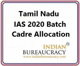 Tamil Nadu 2020 Batch IAS