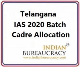 Telangana 2020 Batch IAS