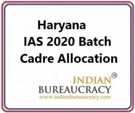 Haryana 2020 Batch IAS