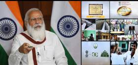 PM Modi launches distribution of e-property cards under SWAMITVA scheme