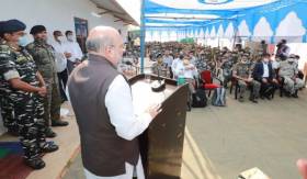 Union Home Minister visits the Basaguda CRPF camp