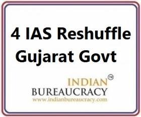 4 IAS Transfer in Gujarat Govt