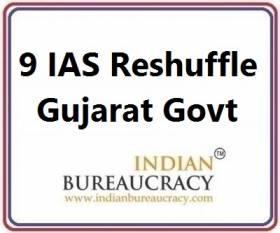 9 IAS transfer in Gujarat Govt