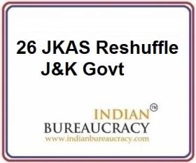 26 JKAS transfer in J&K Govt