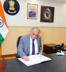 Anup Chandra Pandey takes charge as Election Commissioner