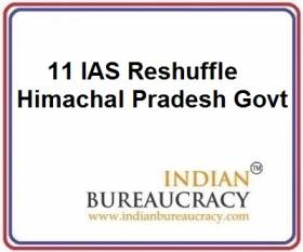 11 IAS Transfer in HP Govt