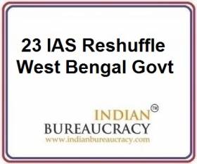 23 IAS Transfer in West Bengal Govt