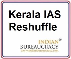 Kerala IAS Reshuffle