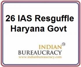 26 IAS Haryana