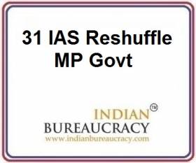 31 IAS Transfer in MP Govt