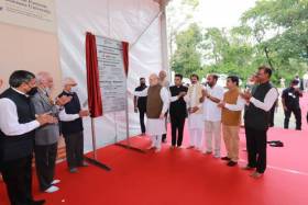foundation stone of the 3rd Campus of National Forensic Science University
