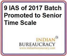 9 IAS protted to JS Level Bihar Govt