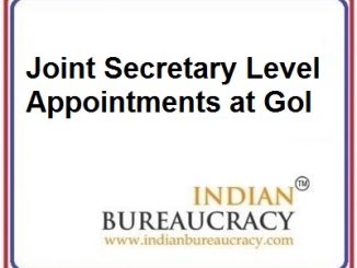 JS level appointments at GoI