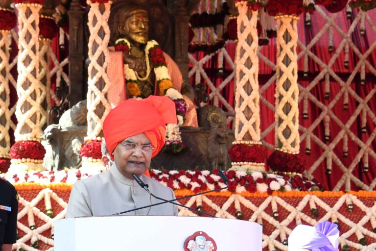 President of India visits Raigad