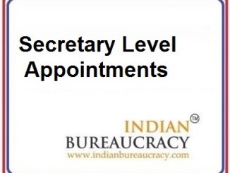 Secretary Level appointments