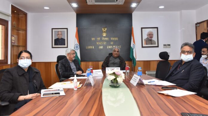 Bhupender Yadav interacts with Human Resource