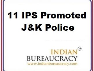 11 IPS Promotion J&K Police