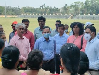 Inspects Sports Facilities in Eastern Railway