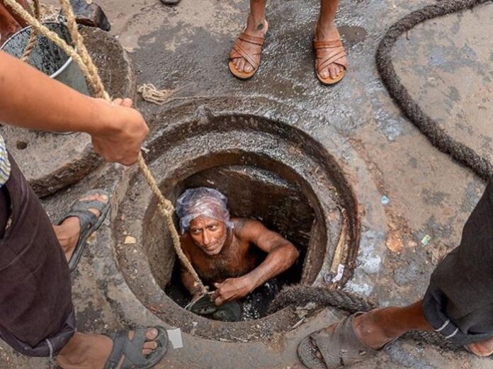 Manual Cleaning of Sewers and Septic Tank
