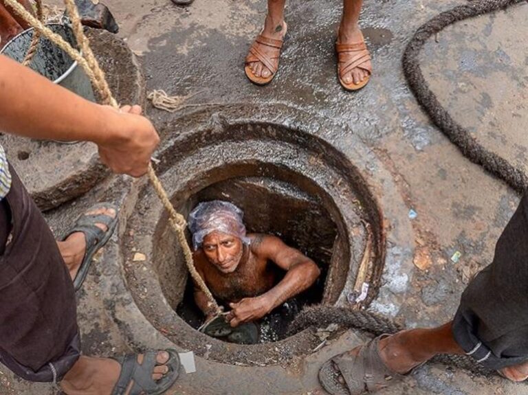 Manual Cleaning of Sewers and Septic Tank