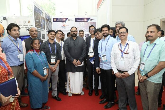 Rajeev Chandrasekhar interacts
