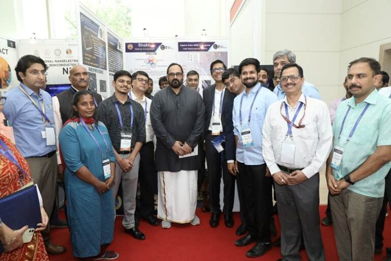 Rajeev Chandrasekhar interacts