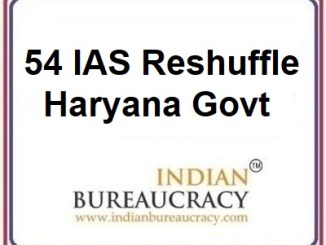 54 IAS Haryana Govt