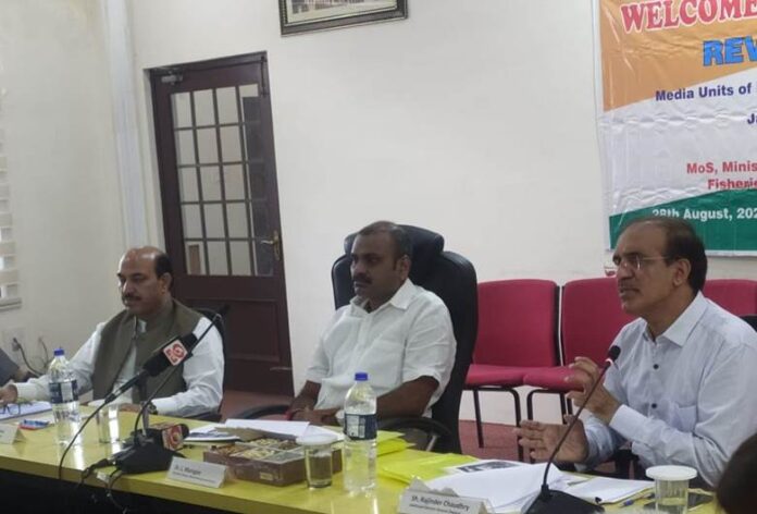 L Murugan holds review meeting with media