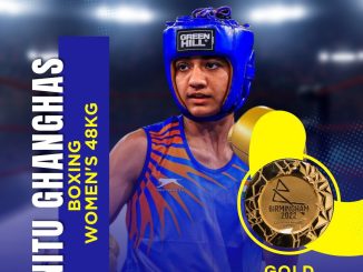 Nitu Ghanghas for winning Gold medal