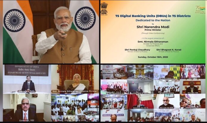 PM Modi dedicates 75 Digital Banking