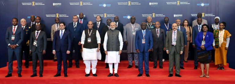PM inaugurates DefExpo22 at Mahatma Mandir Convention