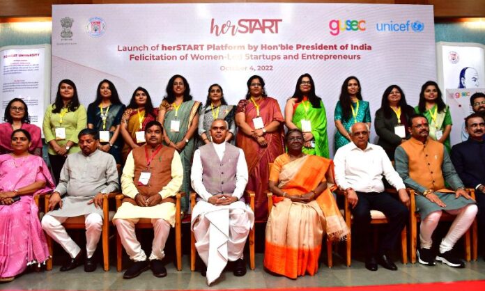 President of India launches 'HERSTART'