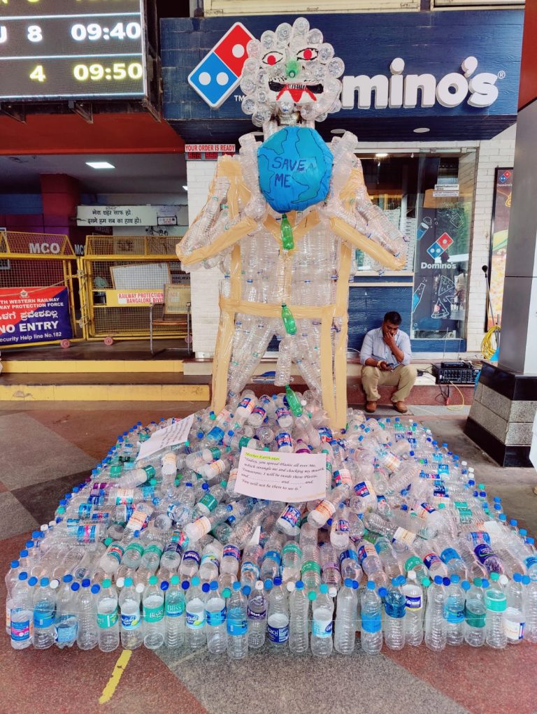 plastic & pet bottles at KSR Bengaluru Station