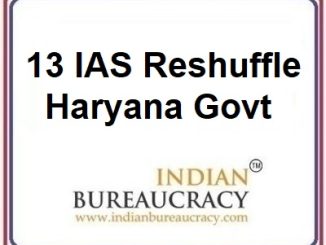 13 IAS Haryana Govt