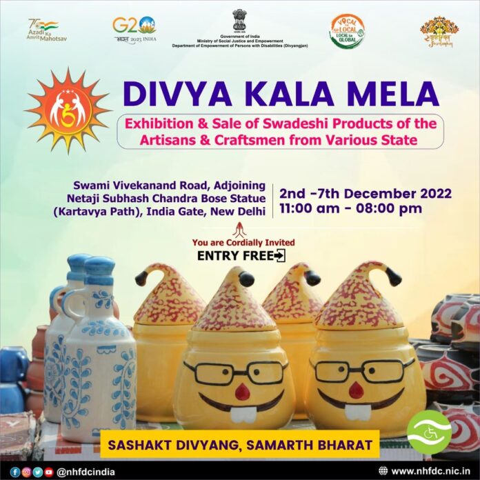 Divya Kala Mela' starts for the first time on Kartavya Path