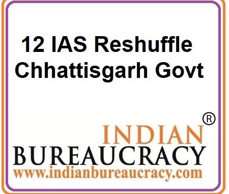 12 IAS Chhattisgarh Govt