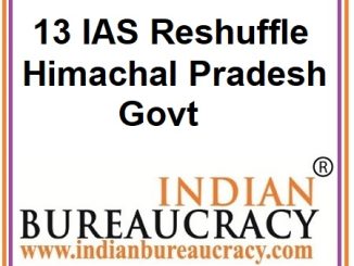 13 IAS Himachal Pradesh Govt