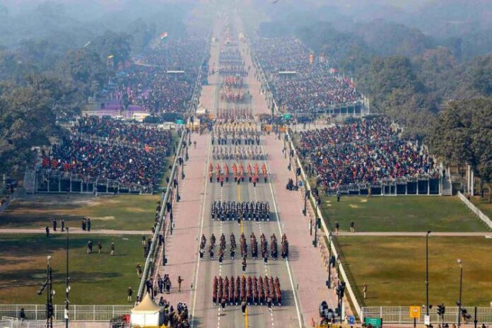 Stage set for the Republic Day Parade 2023