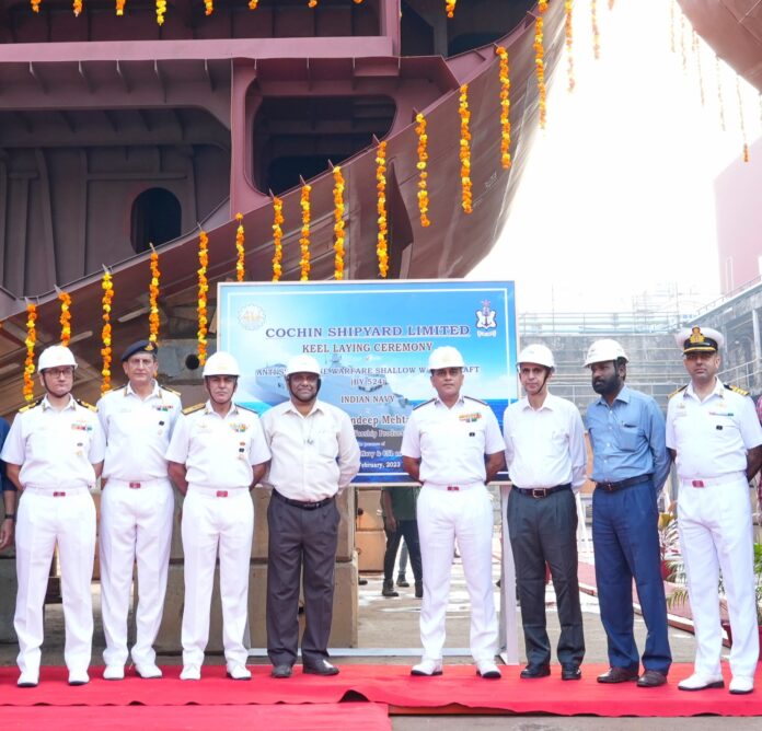 KEEL LAYING OF SECOND SHIP