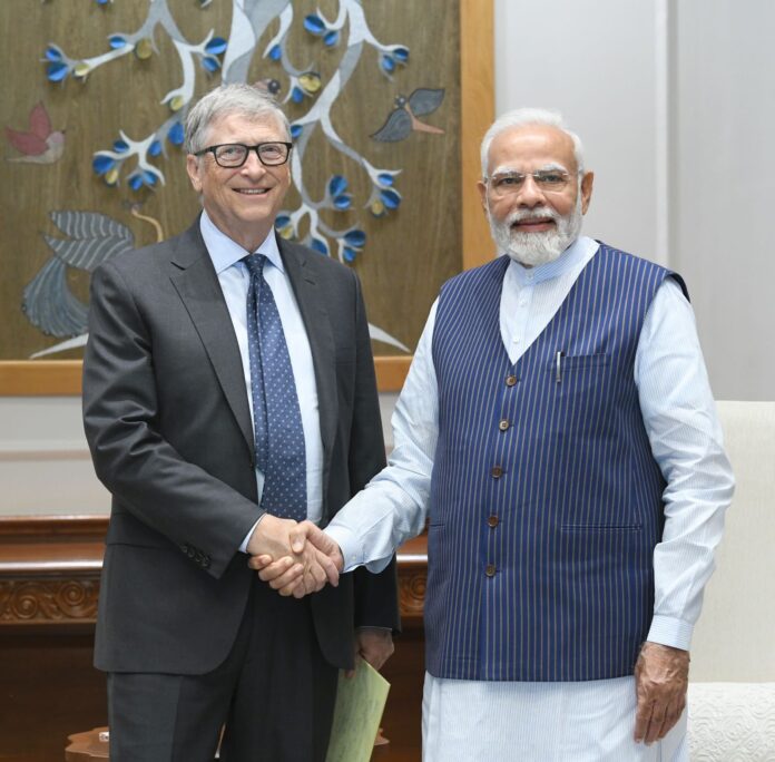 PM Modi meets Bill Gates