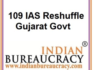 109 IAS Transfer in Gujarat Govt