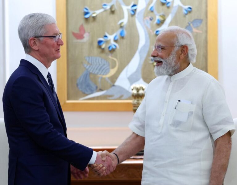 PM meets Apple’s CEO