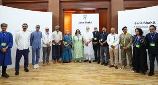 PM visits Jana Shakti Art Exhibition