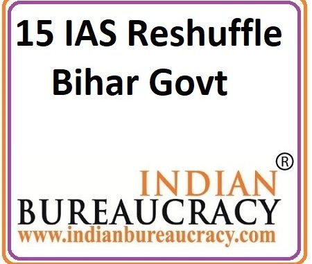15 IAS Bihar Govt