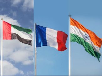 UAE France India flags