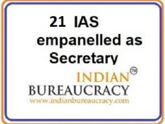 21 IAS appointed secretary