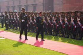 Lt Gen Upendra Dwivedi-guard of honour