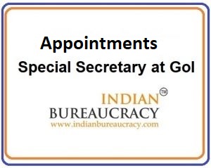 Special-Secretary appointments, GoI