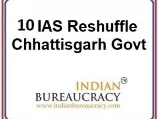 10 IAS chhattisgarh-transfers